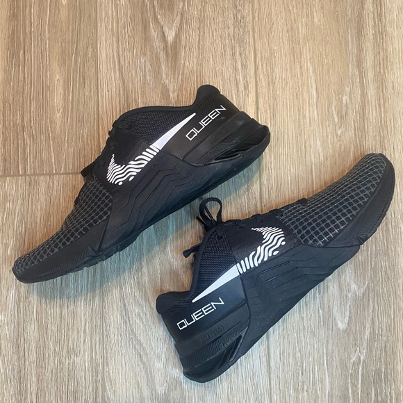 NEW Nike Metcon 7 Cross Training Shoe Men’s 8.5 Women’s 10 Black Custom - Picture 1 of 9